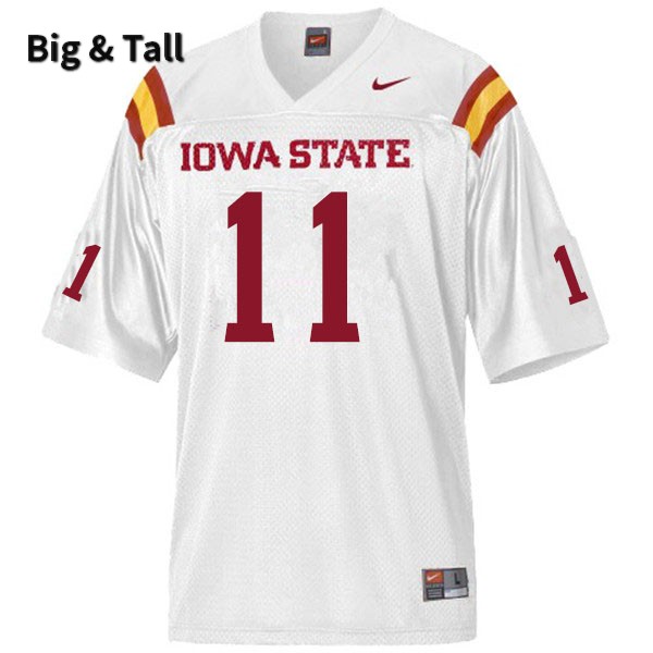 Iowa State Cyclones Men's #11 Lawrence White IV Nike NCAA Authentic White Big & Tall College Stitched Football Jersey CI42E71RK